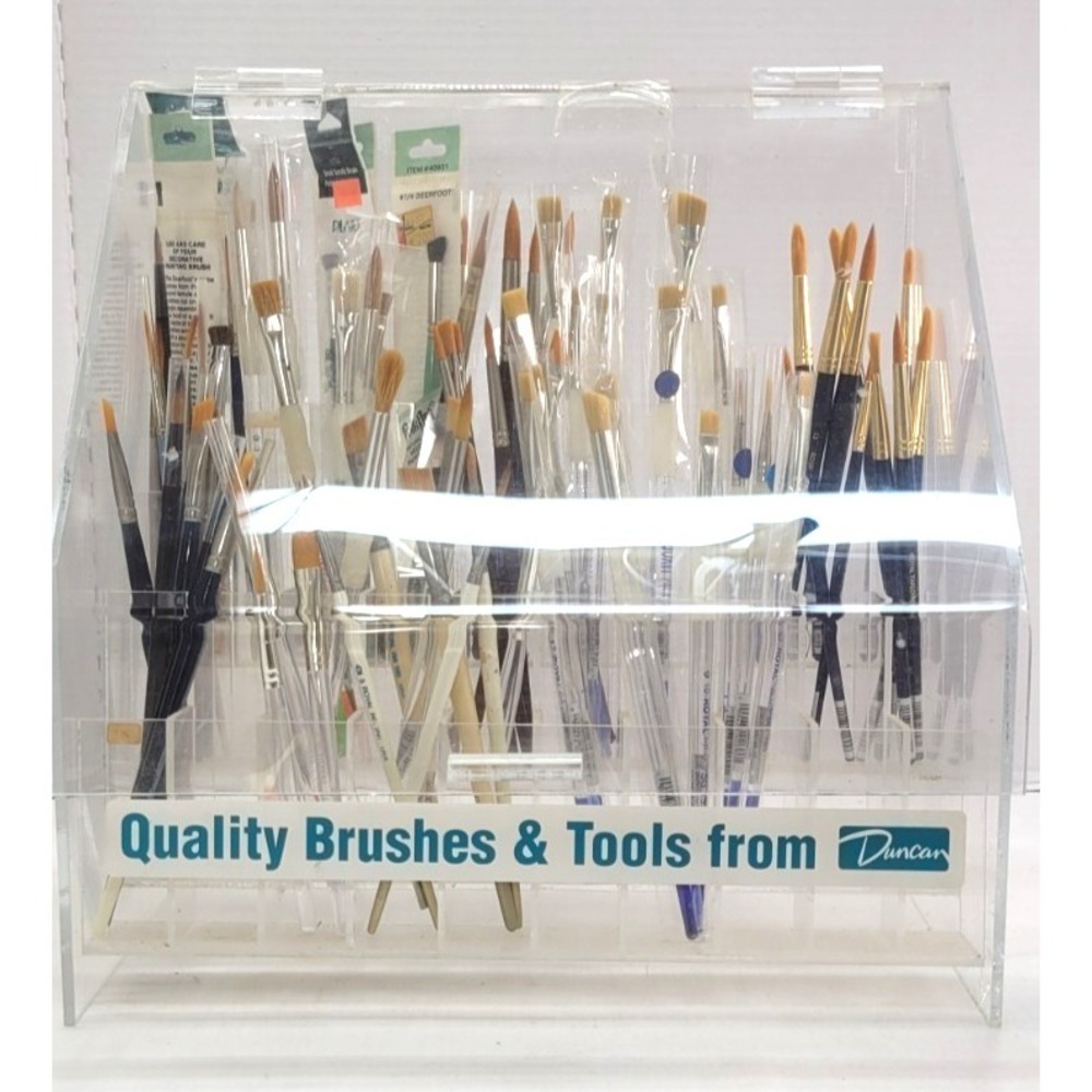 70 Plus New Craft Paintbrushes‎ Mostly Royal Some Loew Cornell comes with Holder